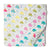 Multicolor screen printed cotton fabric with man with umbrella design