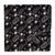 Black and White Screen Printed Pure Cotton Fabric with floral design