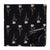Black and White Screen Printed Pure Cotton Fabric with floral design