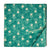 Green and off white Screen Printed Pure Cotton Fabric with floral design 