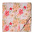 Pink and Peach Screen Printed Pure Cotton Fabric with floral design