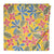 Yellow and Pink Printed Cotton Fabric with floral design