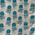 Precut 0.75 meters -White Printed Cotton Fabric