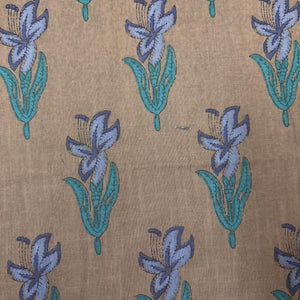 Printed Textured Cotton Slub Fabric