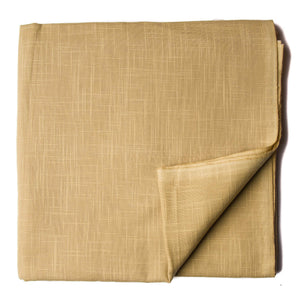 Beige Plain Textured Cotton Slub Fabric