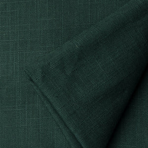 Green Plain Textured Cotton Slub Fabric