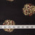 Precut 0.25 meters -Beige & Black Textured Printed Cotton Fabric