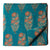 Precut 0.75 meters -Blue & Red Textured Printed Cotton Fabric