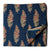 Precut 0.25 meters -Beige & Blue Textured Printed Cotton Fabric