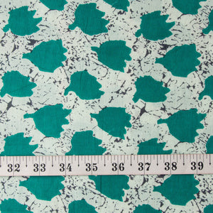 Precut 0.50 meters -Blue Printed Cotton Fabric