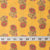 Precut 0.75 meters -Pink & Yellow Printed Cotton Fabric