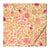 Brown and Pink Screen printed cotton with floral design