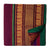 Maroon and Green Super Fine Pure South Cotton Fabric with Golden peacock border