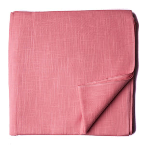 Precut 1 meter -Peach Plain Textured Cotton Slub Fabric