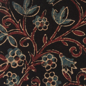 Precut 0.50 meters -Ajrakh Hand Printed Natural Dyed Cotton Fabric