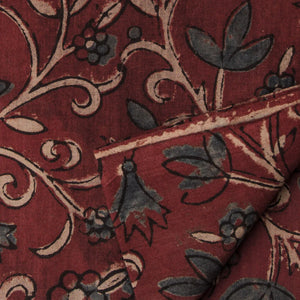 Precut 0.5 meters -Ajrakh Hand Printed Natural Dyed Cotton Fabric