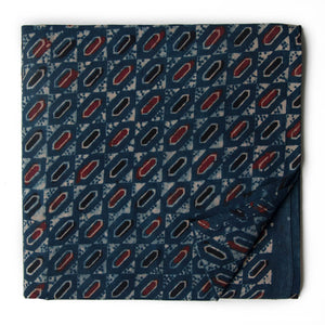 Ajrakh Hand Block Natural Dyed Cotton Fabric