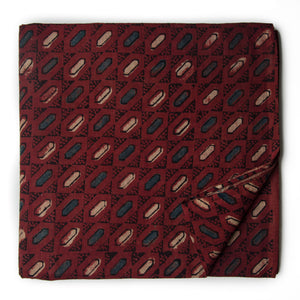 Ajrakh Hand Block Natural Dyed Cotton Fabric