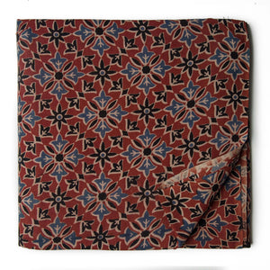 Ajrakh Hand Block Natural Dyed Cotton Fabric