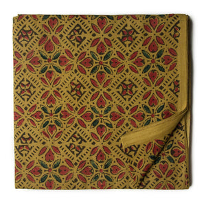Ajrakh Hand Block Natural Dyed Cotton Fabric