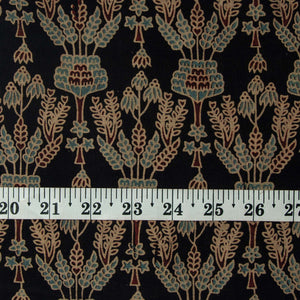 Precut 0.50 meters -Ajrakh Hand Block Natural Dyed Cotton Fabric