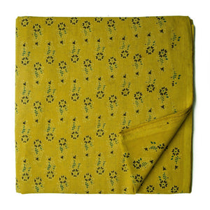 Ajrakh Hand Block Natural Dyed Cotton Fabric