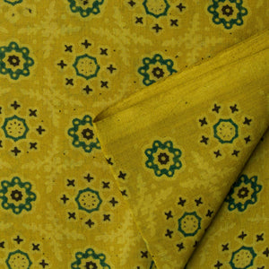 Precut 1 meter -Ajrakh Hand Block Natural Dyed Cotton Fabric