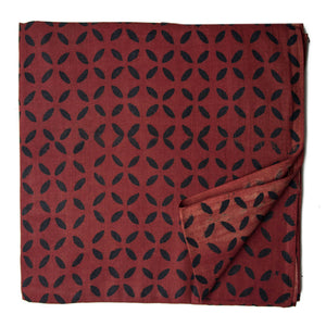Ajrakh Hand Block Natural Dyed Cotton Fabric