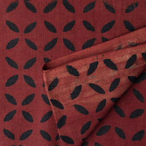 Precut 0.50 meters -Ajrakh Hand Block Natural Dyed Cotton Fabric