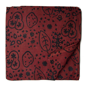 Ajrakh Hand Block Natural Dyed Cotton Fabric
