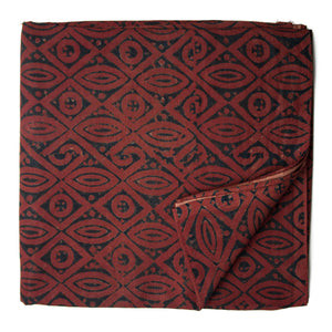 Ajrakh Hand Block Natural Dyed Cotton Fabric