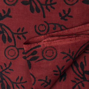 Ajrakh Hand Block Natural Dyed Cotton Fabric
