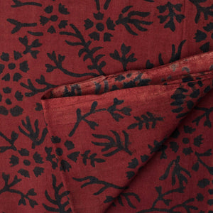 Precut 0.50 meters -Ajrakh Hand Block Natural Dyed Cotton Fabric