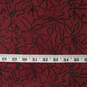 Ajrakh Hand Block Natural Dyed Cotton Fabric