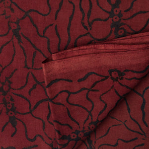 Precut 1 meter -Ajrakh Hand Block Natural Dyed Cotton Fabric