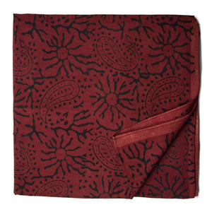 Ajrakh Hand Block Natural Dyed Cotton Fabric