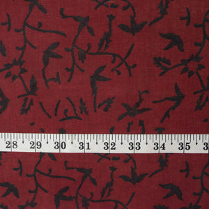 Precut 1 meter -Ajrakh Hand Block Natural Dyed Cotton Fabric