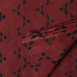 Precut 0.50 meters -Ajrakh Hand Block Natural Dyed Cotton Fabric