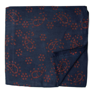 Ajrakh Hand Block Natural Dyed Cotton Fabric