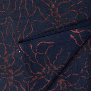 Ajrakh Hand Block Natural Dyed Cotton Fabric