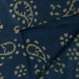 Precut 0.25 meters -Ajrakh Hand Block Natural Dyed Cotton Fabric
