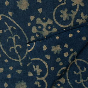 Ajrakh Hand Block Natural Dyed Cotton Fabric
