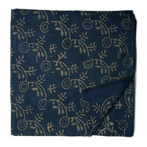 Ajrakh Hand Block Natural Dyed Cotton Fabric