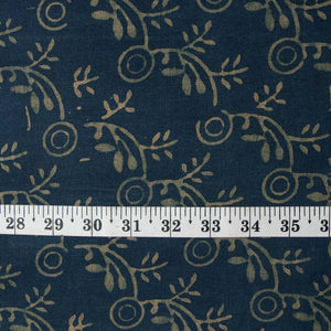 Ajrakh Hand Block Natural Dyed Cotton Fabric