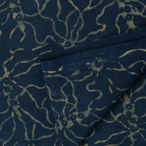 Precut 1 meter -Ajrakh Hand Block Natural Dyed Cotton Fabric