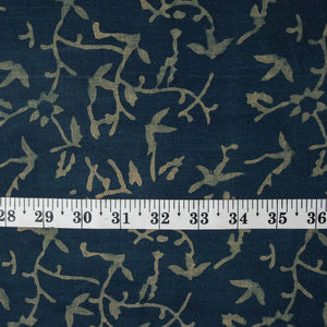 Precut 0.50 meters -Ajrakh Hand Block Natural Dyed Cotton Fabric
