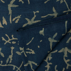 Precut 1 meter -Ajrakh Hand Block Natural Dyed Cotton Fabric