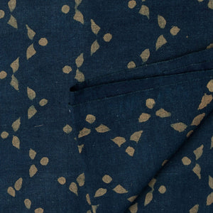 Precut 0.50 meters -Ajrakh Hand Block Natural Dyed Cotton Fabric