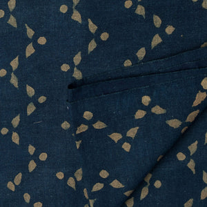 Ajrakh Hand Block Natural Dyed Cotton Fabric
