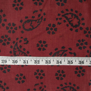 Ajrakh Hand Block Natural Dyed Cotton Fabric